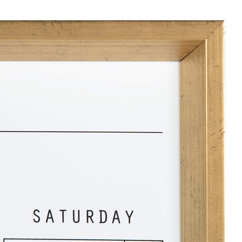 DesignOvation Calter Modern Framed Magnetic Dry Erase Monthly Calendar, Gold - Image 3